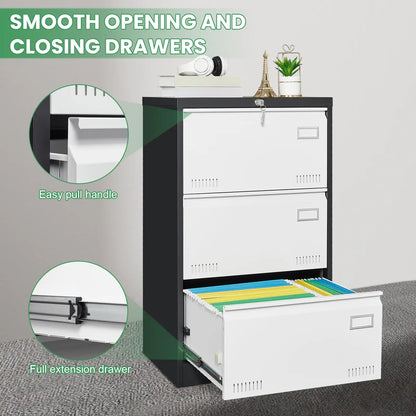 Metal Filing Cabinet with Lock 5 drawers