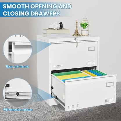 Metal Filing Cabinet with Lock 9 drawers
