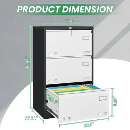 Metal Filing Cabinet with Lock Size drawers