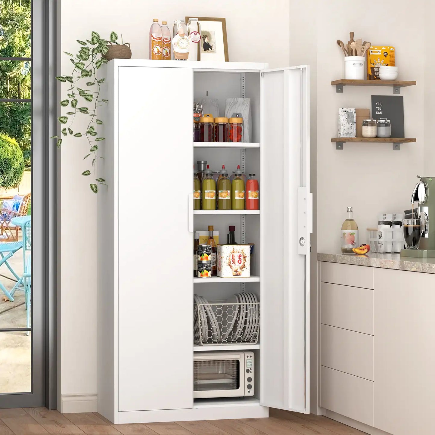 Metal Garage Cabinet for Kitchen #white