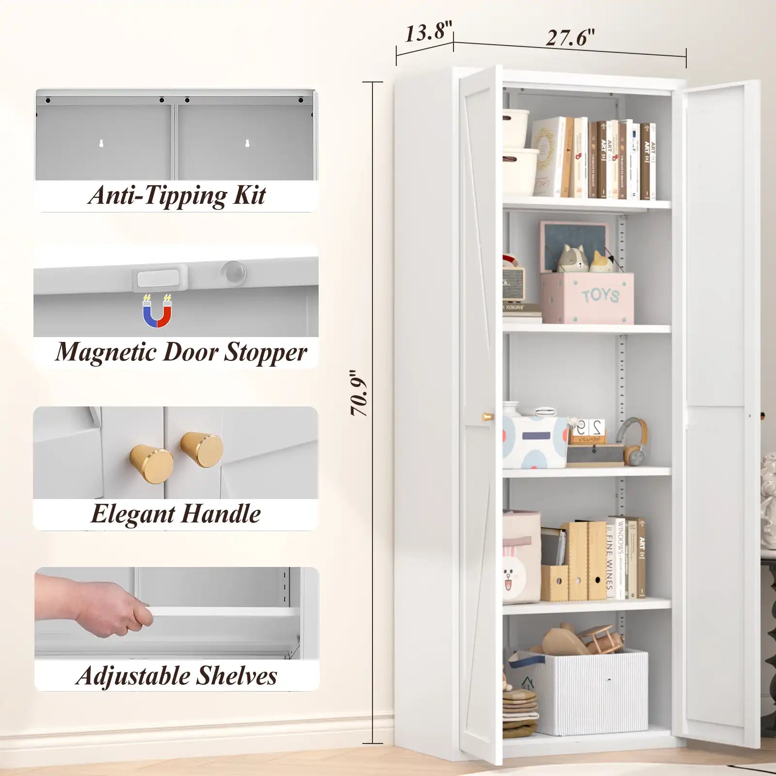 Kitchen Pantry Storage Cabinet Detail 1