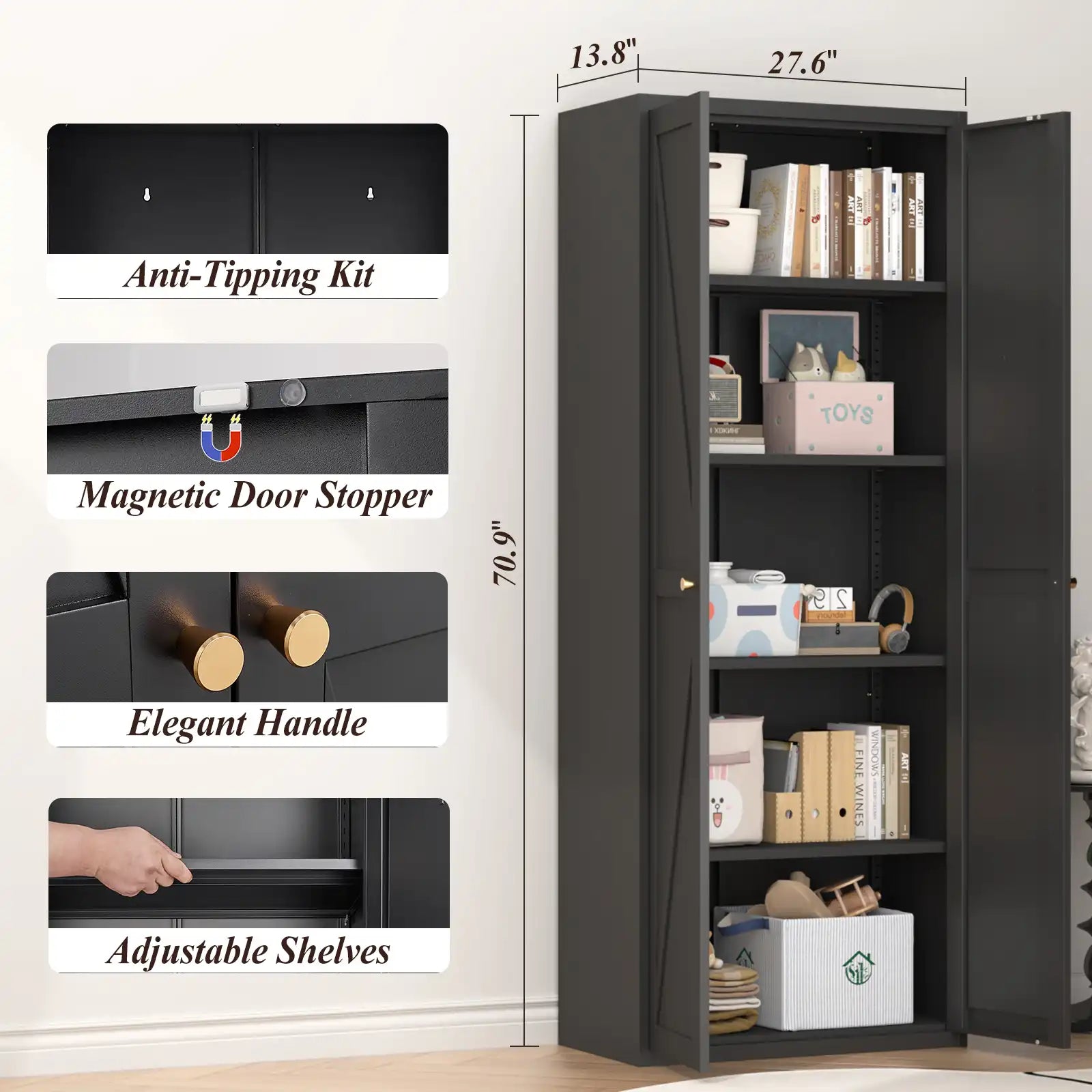 Kitchen Pantry Storage Cabinet Detail