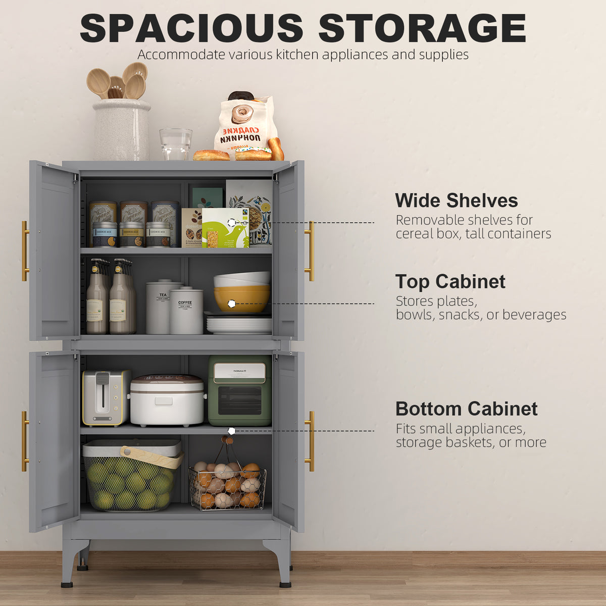 Metal Kitchen Storage Cabinet
