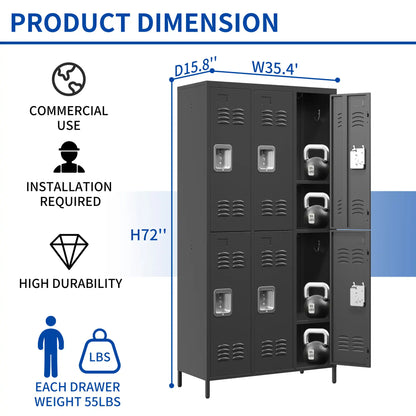 Metal Lockers for Employees School Size
