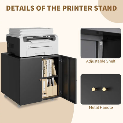 Metal Mobile Printer Table 1