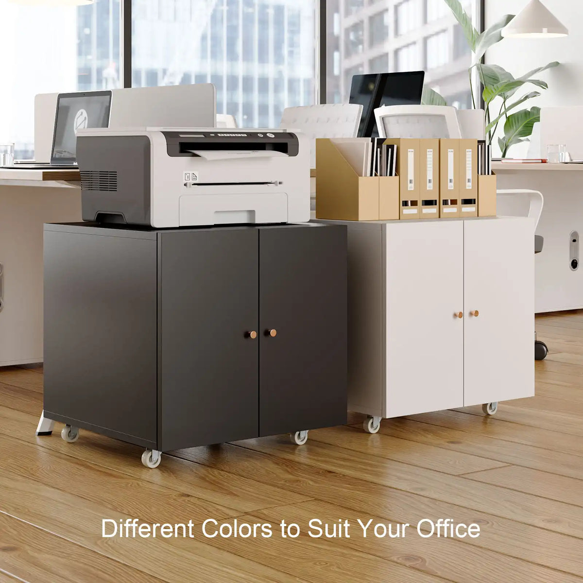 Metal Mobile Printer Table 10
