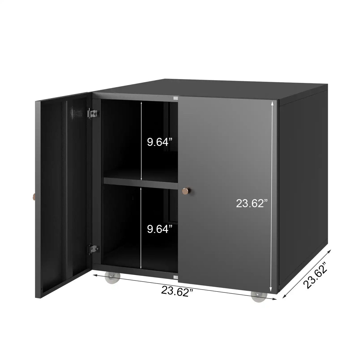 Metal Mobile Printer Table 8 #black #standard