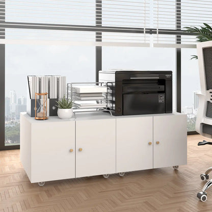 Metal Printer Stand on Wheels for Home Office 7