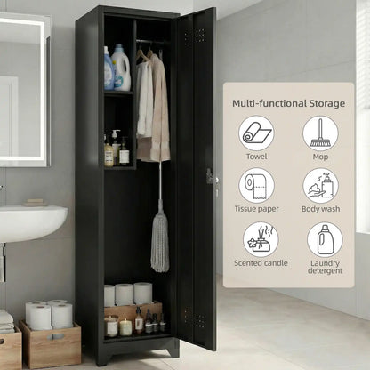 Single Door Broom Closet Detail 2