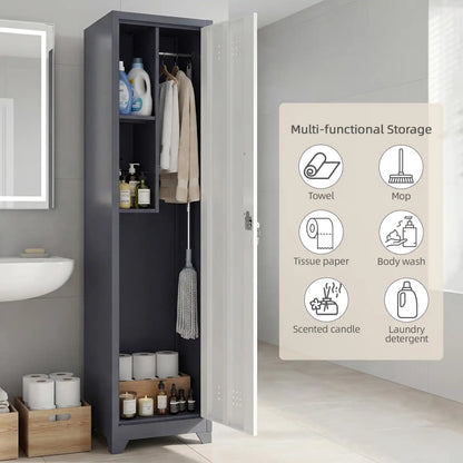 Single Door Broom Closet Detail 3
