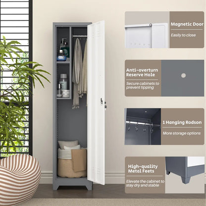 Single Door Broom Closet Detail 4
