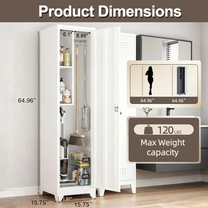 Single Door Broom Closet Size 2