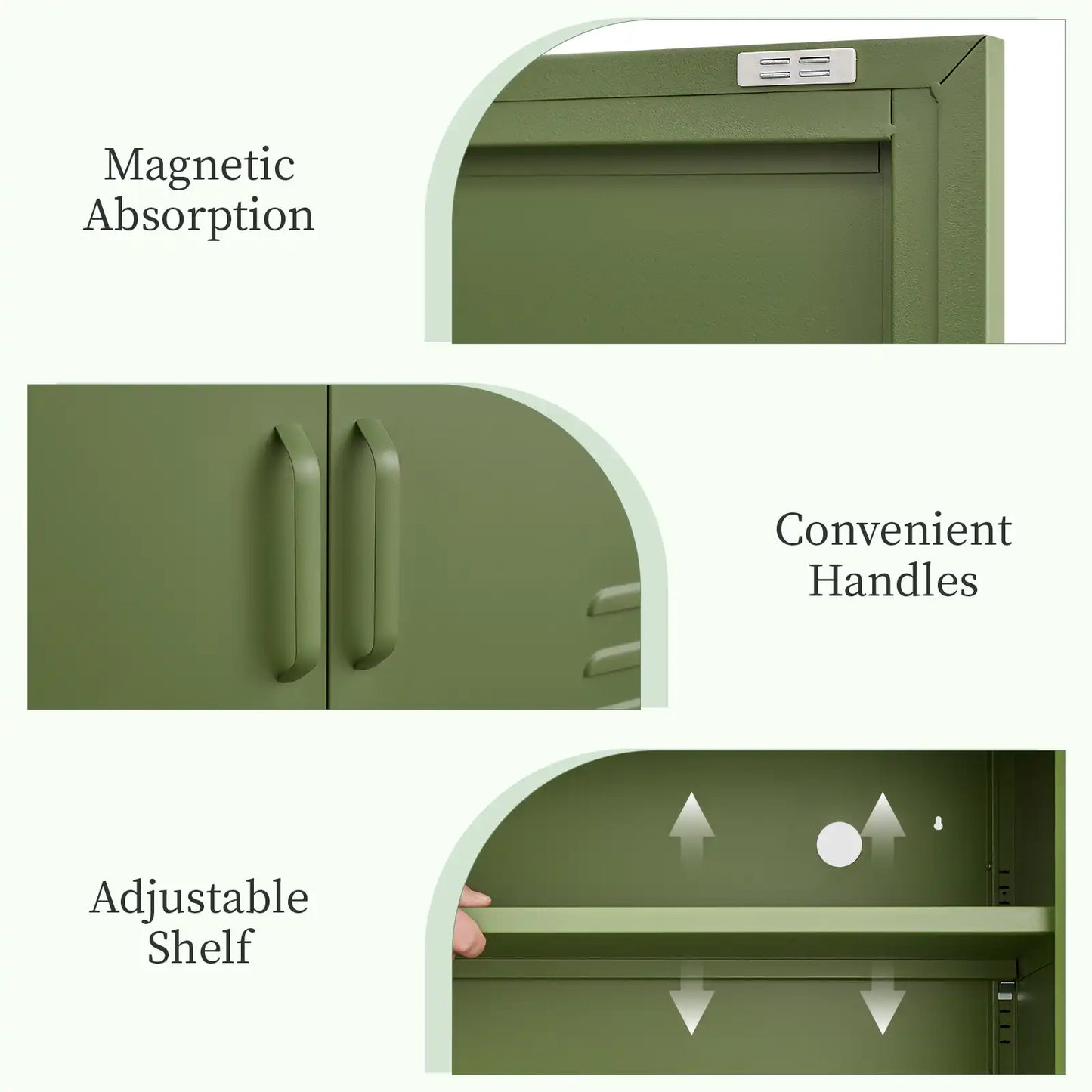 Low TV Stand Console Detail #green