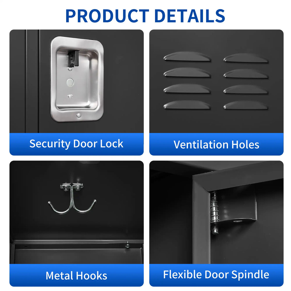 Storage Locker Cabinet for Home Gym Office School 4