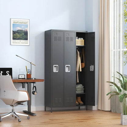 Storage Locker Cabinet for Home Gym Office School 7