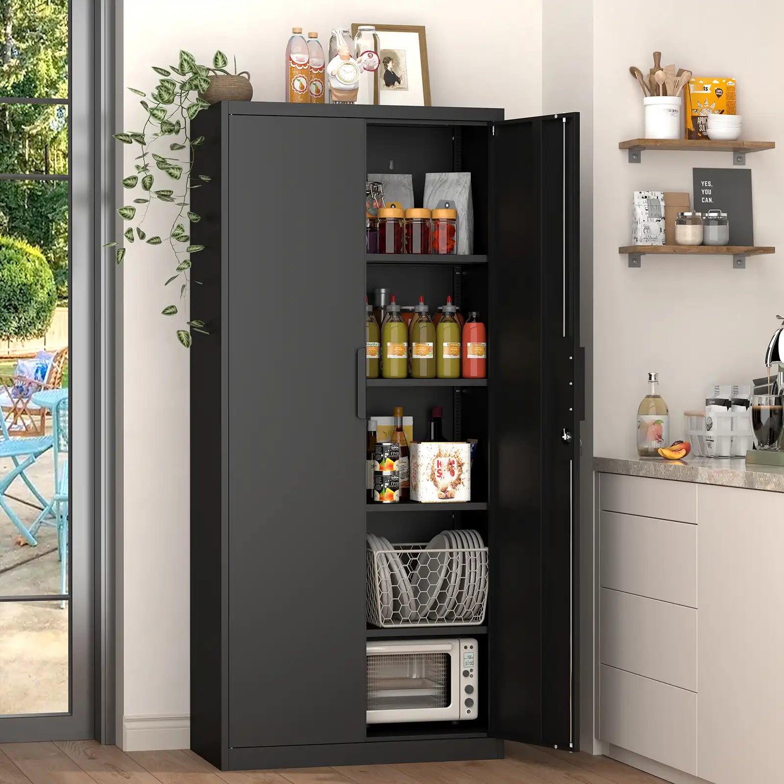 Tall Metal Garage Cabinet
