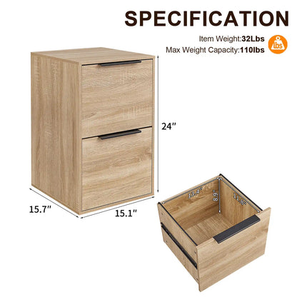 Vertical Wooden Storage Filing Cabinet 10
