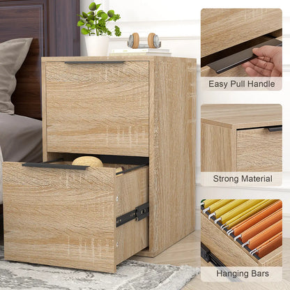 Vertical Wooden Storage Filing Cabinet 15