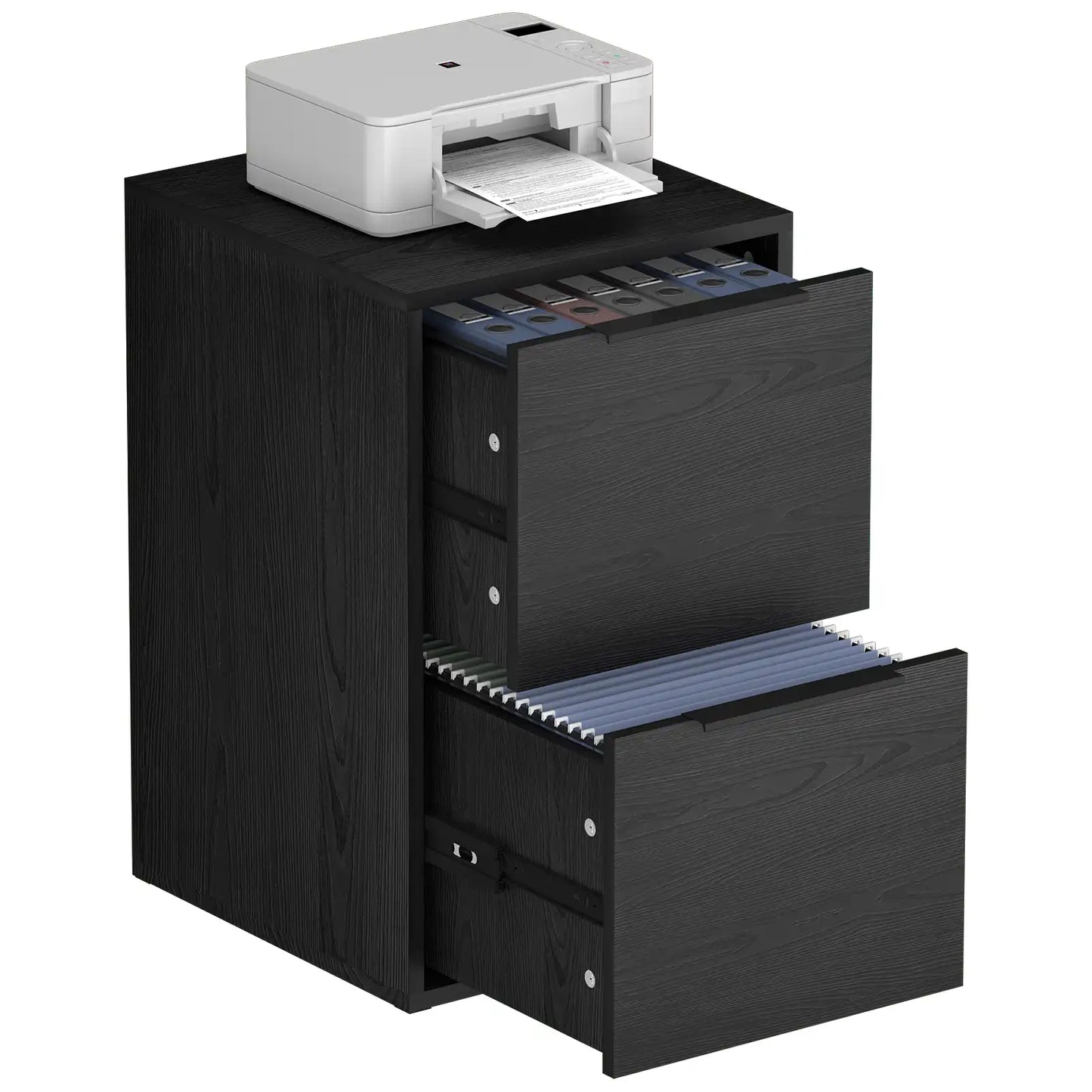 Vertical Wooden Storage Filing Cabinet 8 #black