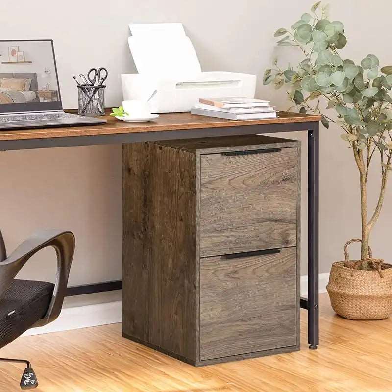 Greatmeet Vertical Wooden Storage Filing Cabinet for Home Office,School #grey