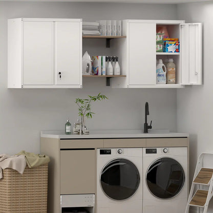 Wall Mounted Metal_Storage Cabinet for Laundry