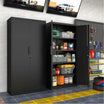 Greatmeet 72" H Tall Metal Garage Storage Cabinet with Lockable Doors and Adjustable Shelves