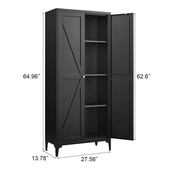 Greatmeet Kitchen Pantry Storage Cabinet, Tall Pantry Cabinet