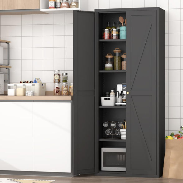 Greatmeet Kitchen Pantry Storage Cabinet, Tall Pantry Cabinet