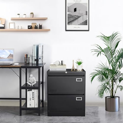 GREATMEET Lateral File Cabinet,Metal Filing Cabinet with Lock,Locking Storage File Cabinet for Hanging Files,Office Lateral File Cabinets for Letter/Legal/F4/A4 Size